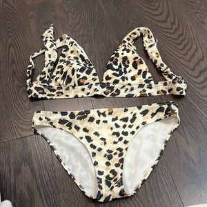 Aerie Cheetah Print Bikini